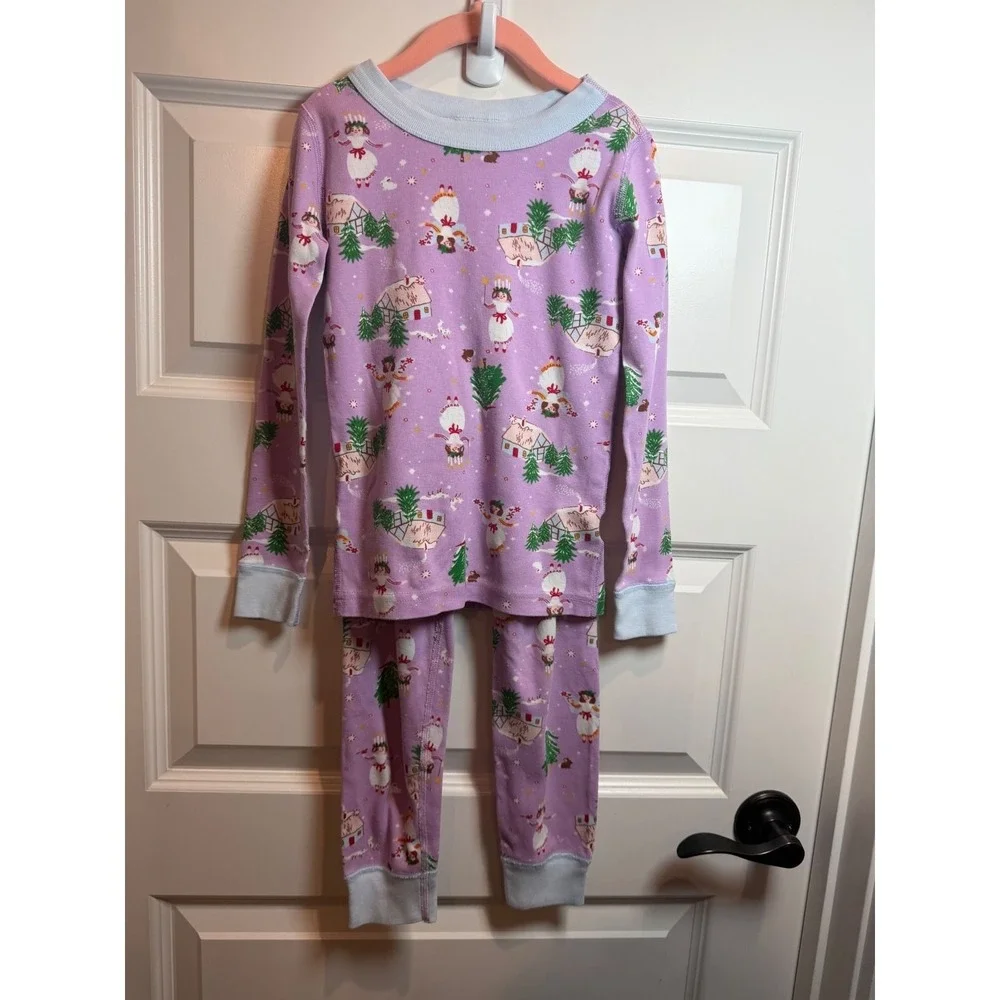 Hanna Andersson Kids US 5 St Lucia Swedish Holiday Organic Cotton Pajama Set